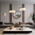 5091/80L L-VISION ODL25 563 золотой/стекло Люстра LED 80W 3700K 6796Лм CLEO