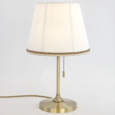 Citilux Линц CL402730 Настольная лампа бронза с белым абажуром