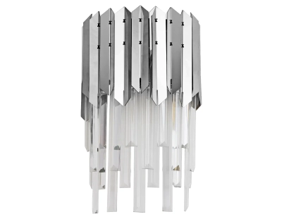 Настенный светильник с хрусталем TR5288/2 CH/CL хром/прозрачный E14/2 max 40W 370*220*110