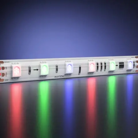 Светодиодная лента 24В 5050 14,4Вт/м 5м IP65 Адресная (SPI) Цветная (RGB) 201247. TM Maytoni