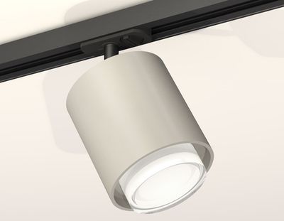 Комплект трекового светильника с акрилом XT7724002 SGR/CL/SBK серый песок/прозрачный/черный песок MR16 GU5.3 (A2537, C7724, N7160)