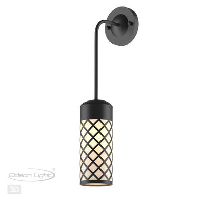 4834/1W NATURE ODL21 706 черный/стекло Ландшафтный настенный светильник E27 1*60W IP44 DUNES
