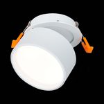 ST651.548.09 Встраиваемый поворотный светильник Белый LED 1*9W 4000K 720Lm Ra&gt;90 120° IP20 D85xH68 170-240VV