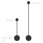 3900/5WB HIGHTECH ODL20 183 черный/металл Настенный светильник LED 4000K 5W 220V SATELLITE