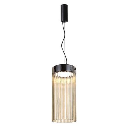 5047/10L L-VISION ODL24 303 черный/светл.янтарный/металл/стекло Подвес LED 10W 4000К 1237Лм PILLARI