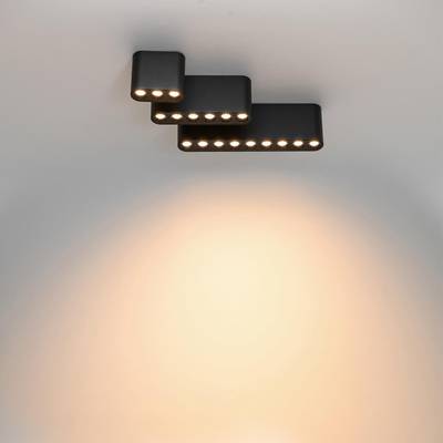 7092/8CL HIGHTECH ODL25 399 Потолочный светильник черный/металл/акрил IP20 LED 8W 3000K 220V SMALL