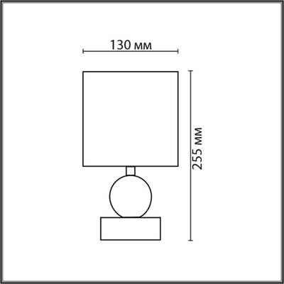 8182/1T MODERNI LN26 501 коричневый, керамика/текстиль Настольная лампа E14 1*40W 220V LALANA