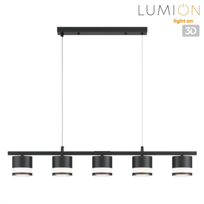 8240/5 COMFI LN26 240 черный, металл/акрил Светильник подвесной LED GX53 5*7W 220V LANIKA