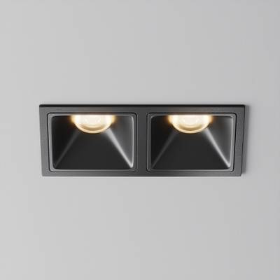 Встраиваемый светильник Alfa LED 3000K 10Вт 50°, DL043-02-10W3K-SQ-B-1. TM Maytoni