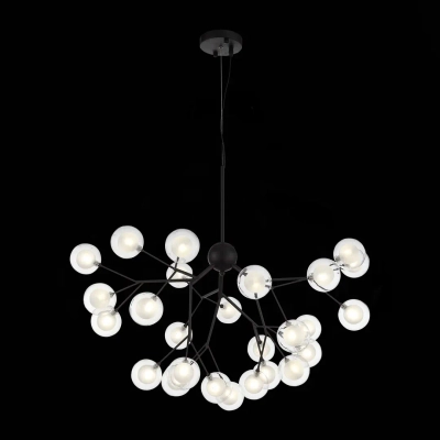 SL376.403.27 Светильник подвесной ST-Luce Черный/Прозрачный, Белый G4 LED 27*2W