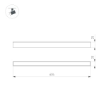 Светильник MAG-FLAT-25-L600-18W Day4000 (WH, 100 deg, 24V) (Arlight, IP20 Металл, 5 лет)