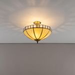 Citilux Шербург-1 CL440141 Люстра витражная потолочная Бронза