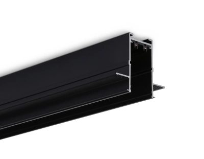 Шинопровод встраиваемый под ГКЛ 12,6мм Magnetic 220V GL1010 BK черный IP20 2000*62.5*56 (заглушки в комплекте)
