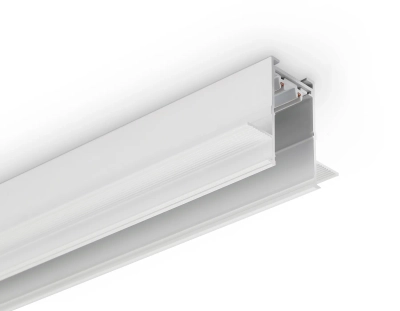 Шинопровод встраиваемый под ГКЛ 12,6мм Magnetic 220V GL1009 WH белый IP20 2000*62.5*56 (заглушки в комплекте)