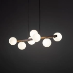 Подвесной светильник со стеклянными плафонами 10272 Estera Wood, G9х7