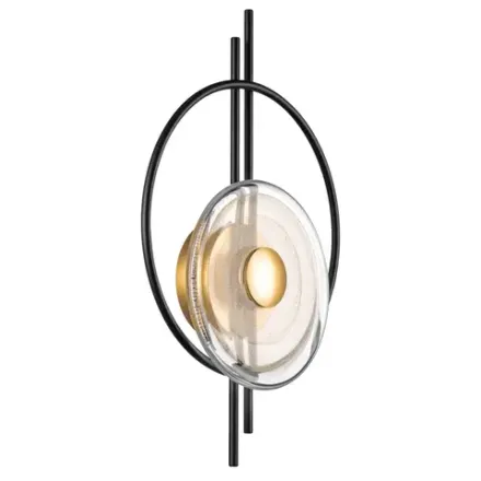 609622 Бра ERICA 5W LED 110LM G ЧЕРНЫЙ/ЗОЛОТО 3000K Lightstar