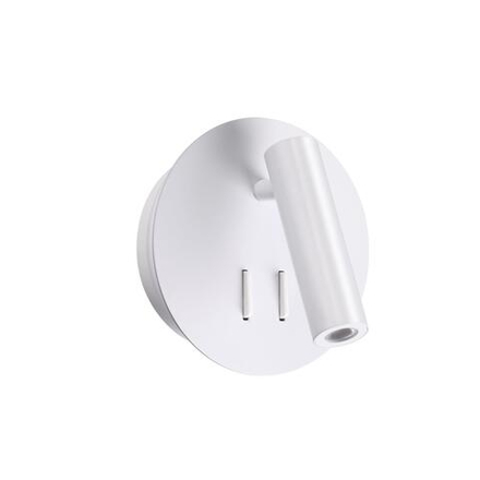 3912/9WL HIGHTECH ODL20 471 бел/металл Наст-й свет-к с лампой д/чтения с выкл LED 9W 3000K 220V BEAM