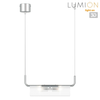 8258/2 SUSPENTIONI LN26 серебро/прозрачный, металл/стекло Подвес G9 2*20W 220V TORONTO