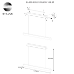SL439.503.01 Светильник подвесной ST-Luce Белый/Белый LED 1*24W 4000K