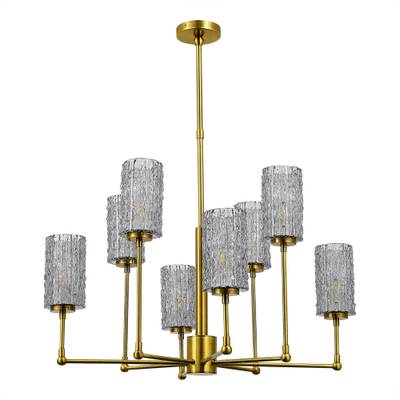 SL1240.303.08 Люстра подвесная ST-Luce Латунь/Дымчатый E27 8*60W