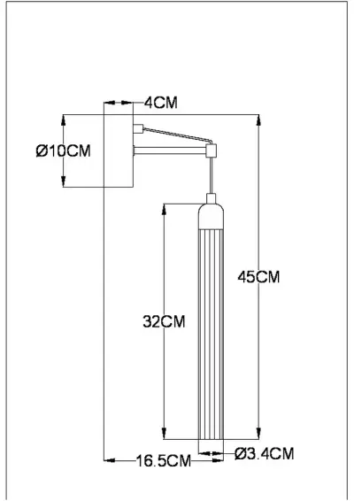 Бра Arte Lamp BIAS A1802AP-5PB, 1хLED