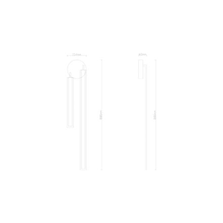 Декоративная подсветка Arte Lamp DABIH A2019AP-36BK, 1хLED