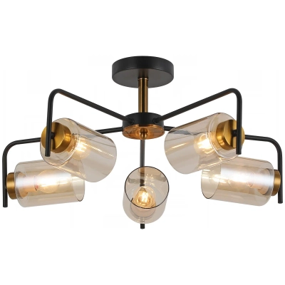 IL8248-5COU-79 BK GD светильник потолочный ILLUMICO, E27х5