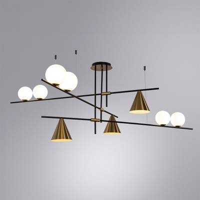 Люстра на штанге Arte Lamp JACOB A7029PL-9BK, 9хE27