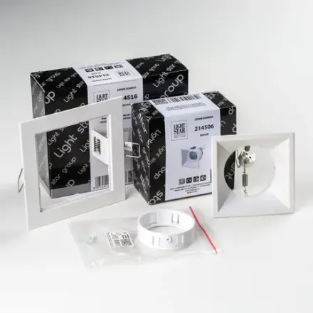 D51606WMOD Светильник DOMINO QUADRO под LED модуль/лампу МR16 (214516+214506+214006)