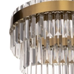 Citilux Sheldon CL339143 LED Люстра хрустальная с пультом Бронза