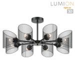 8238/8C COUNTY LN25 258 черный металл Люстра потолочная Е27 8*60W 220V TIDINA