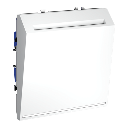 VLS010702 Выключатель встраиваемый VOLTUM S70 карточный 16А, (белый матовый). (ТМ Maytoni)