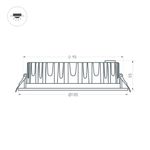 Светильник MS-MIST-BUILT-R105-9W Warm3000 (WH, 110 deg, 230V) (Arlight, IP54 Металл, 5 лет)