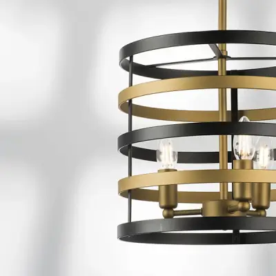 735030 Люстра EPSILON 3х40W E14 ЧЕРНЫЙ/ЗОЛОТО Lightstar