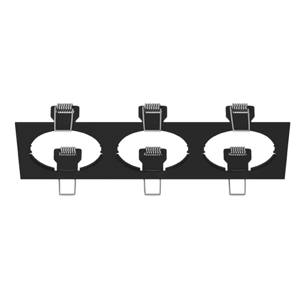 217537 Рамка INTERO 16 Triple QUADRO ЧЕРНЫЙ Lightstar