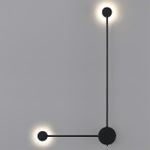 7008/10WL HIGHTECH ODL25 319 черный/металл/акрил Настенный светильник LED 3000/4000K тумблер на корп. 10W 220V CRI &gt; 90 SATELLITE