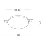 ST700.548.08 Св-к встр. Белый LED 1*8W 4000K 690Lm Ra80 180° IP44 D90xH20 85-265V