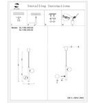 SL1185.403.02 Подвес ST-Luce Черный/Белый G9 2*5W