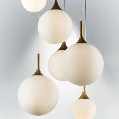 813062 Люстра GLOBO 6х40W E14 gold/white Lightstar