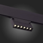 ST364.436.06 Магнитный трековый светильник Черный LED 1*6W 3000K 532Lm Ra>80 36° IP20 L120xW22xH108 48V