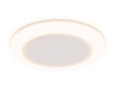 Встраиваемый cветодиодный светильник с подсветкой и регулируемым крепежом DCR301 5W+3W 6400K/3000K 85-265V D90*35 (A50-75)