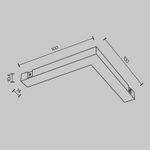 Угловой коннектор питания Basity, черный, TRA172CPC-1B. TM Maytoni