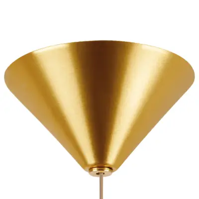 757013 Люстра CONE LED 5W 280LM ЗОЛОТО/БЕЛЫЙ/ПРОЗРАЧНЫЙ 3000K Lightstar