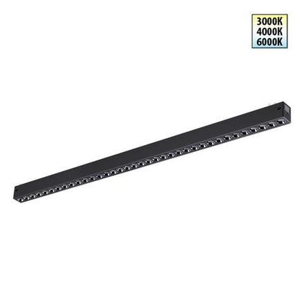 359934 PORT NT25 208 черный Трековый светильник с переключ. цв. темпер. IP20 LED 3000К\4000К\6000К 30W 90-240V VECTOR