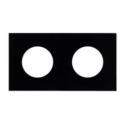 Рамка стеклянная FRM-GLARE-GC-2-BK (Arlight, -)