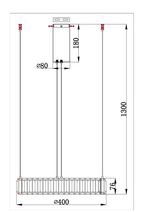 Подвесная люстра Divinare RENATA 1135/17 SP-25, 1хLED