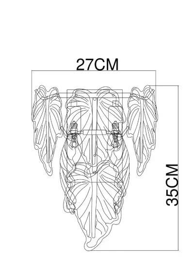 Настенный светильник Arte Lamp LILLY A4070AP-2GO, 2хE14