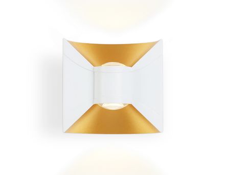 Светильник уличный светодиодный настенный ST4471 WH/GD белый/золото LED 4200K 6W IP54 92*98*55