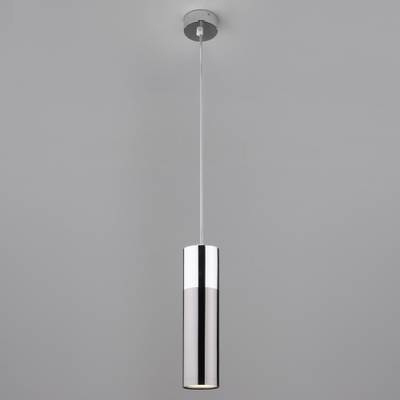 Подвесной светодиодный светильник в стиле лофт 50135/1 LED хром / черный жемчуг