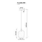 Подвесной светильник Gelo FL1188-1PM, LED